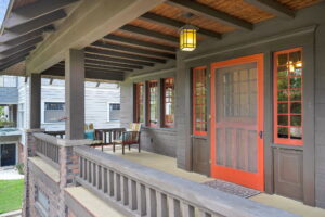craftsman porch and front door